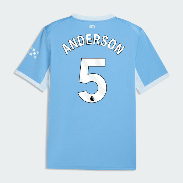 Manchester City Home ANDERSON 5 Jersey 26-27