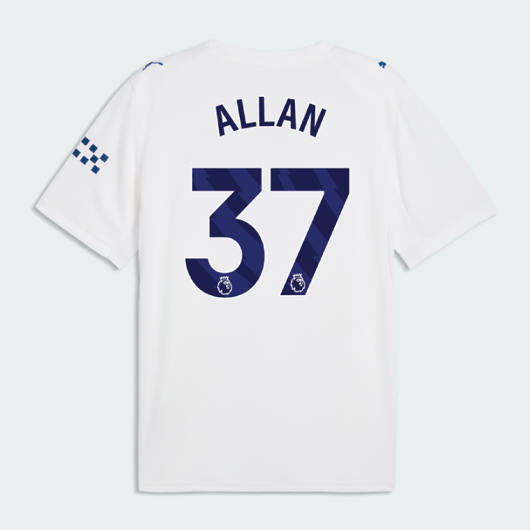Manchester City Third ALLAN 37 Jersey 26-27 - White