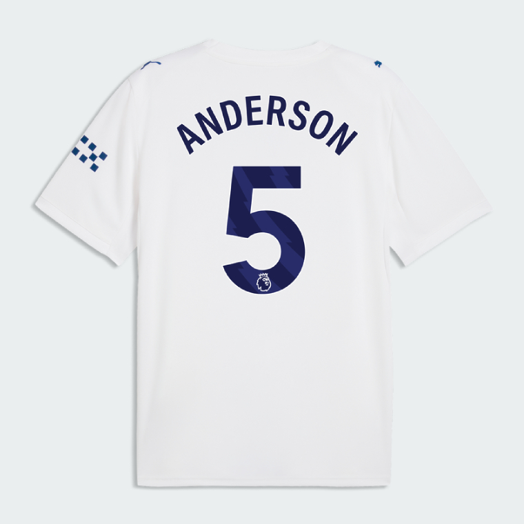 Manchester City Third ANDERSON 5 Jersey 26-27 - White