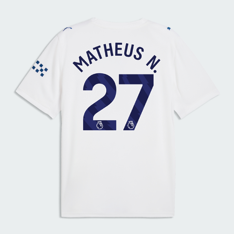 Manchester City Third MATHEUS N. 27 Jersey 26-27 - White