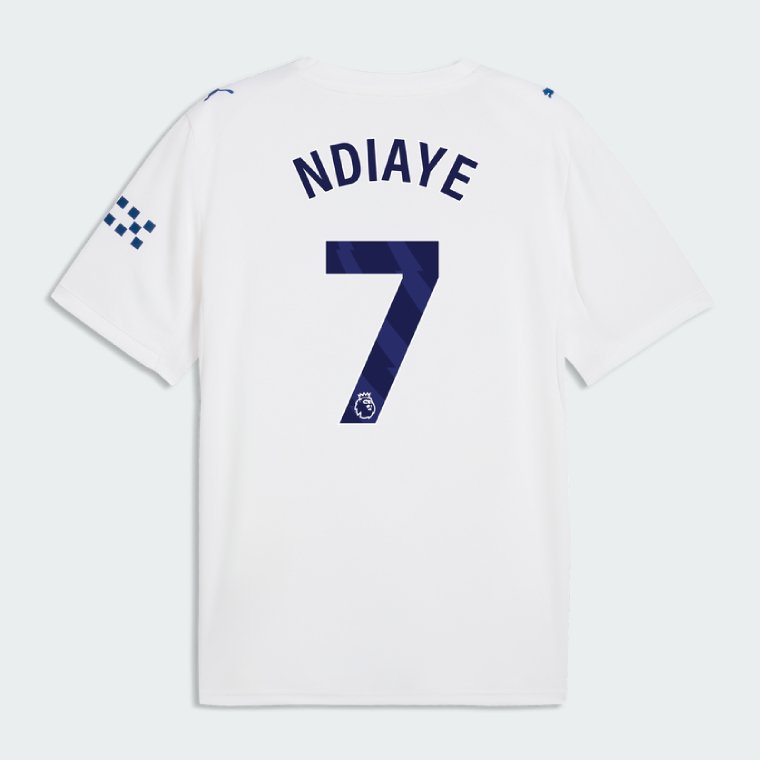Manchester City Third NDIAYE 7 Jersey 26-27 - White