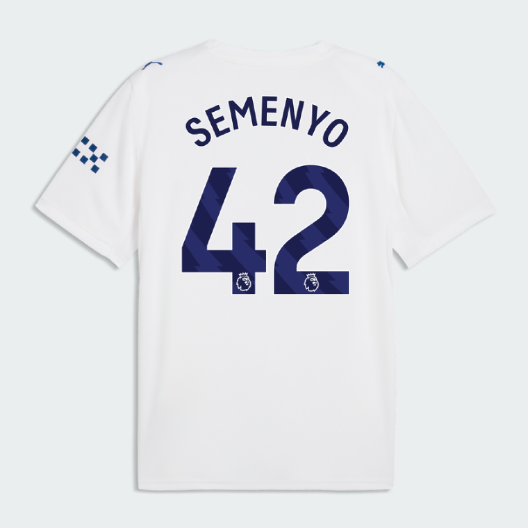 Manchester City Third SEMENYO 42 Jersey 26-27 - White