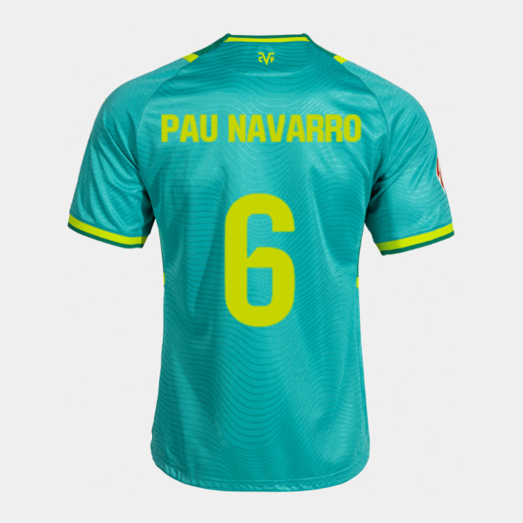 Villarreal CF Third PAU NAVARRO 6 Jersey 26-27