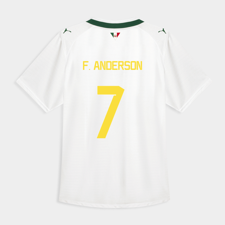 Palmeiras Away F. ANDERSON 7 Jersey 26-27 - White
