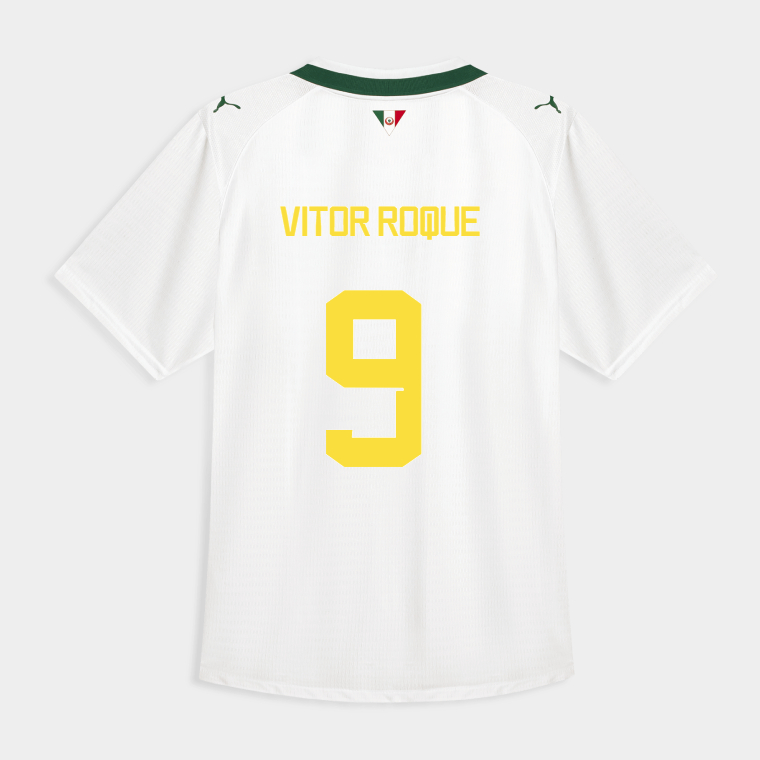 Palmeiras Away VITOR ROQUE 9 Jersey 26-27 - White